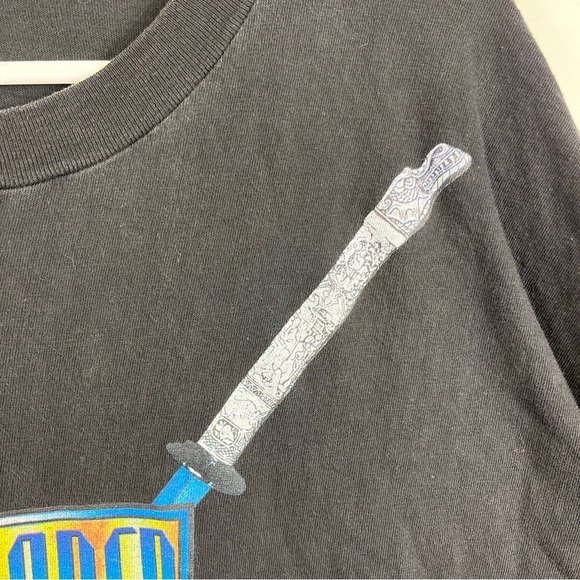 1996 Vintage Highlander TShirt There Can Only Be One Movie Tv Promo USA Fit Lrg - Picture 14 of 15